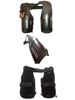 ballistic anti riot suit thigh protection