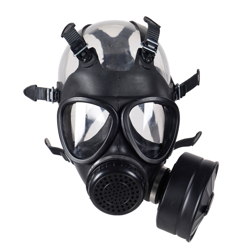 gas mask wearing