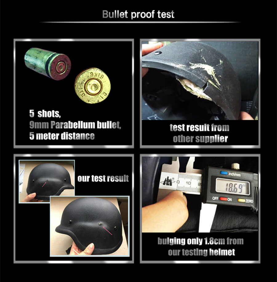 bullet proof ballistic military helmet