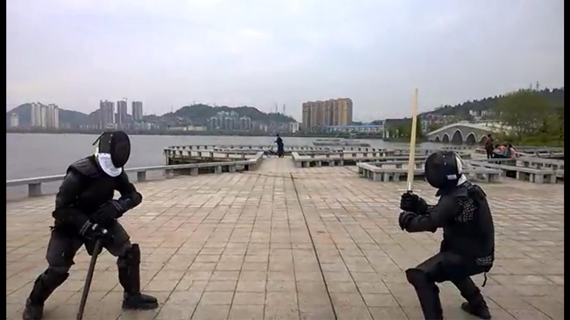 Fight with YF Anti Riot Suit by Chinese KongFu Association