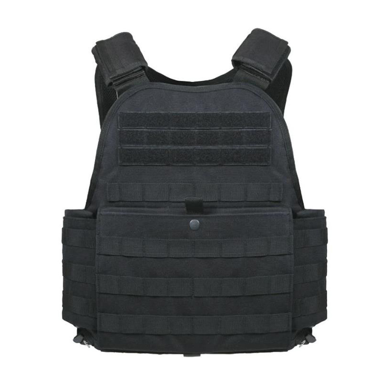 black tactical vest front